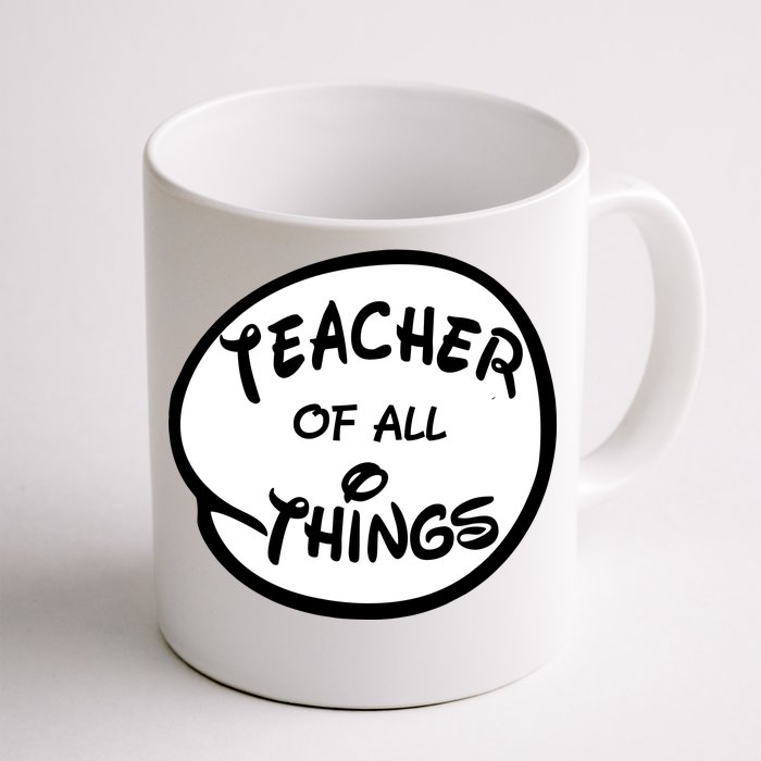 Teacher of all Things Emblem Front & Back Coffee Mug