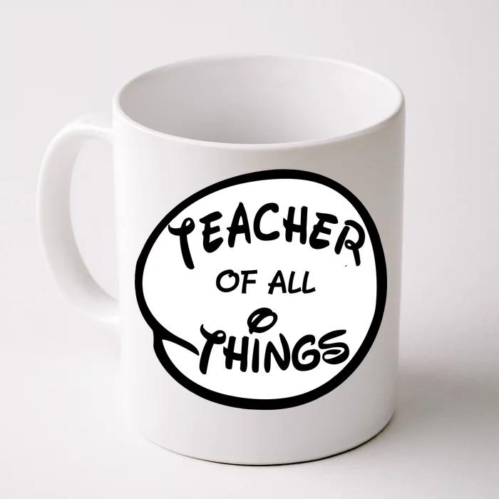 Teacher of all Things Emblem Front & Back Coffee Mug