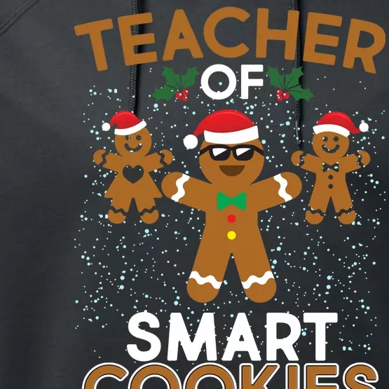 Teacher Of Smart Cookies Performance Fleece Hoodie