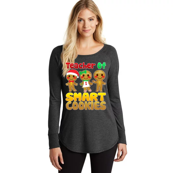 Teacher Of Smart Cookies Christmas Women's Perfect Tri Tunic Long Sleeve Shirt