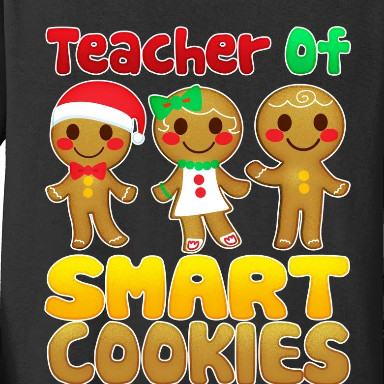 Teacher Of Smart Cookies Christmas Kids Long Sleeve Shirt