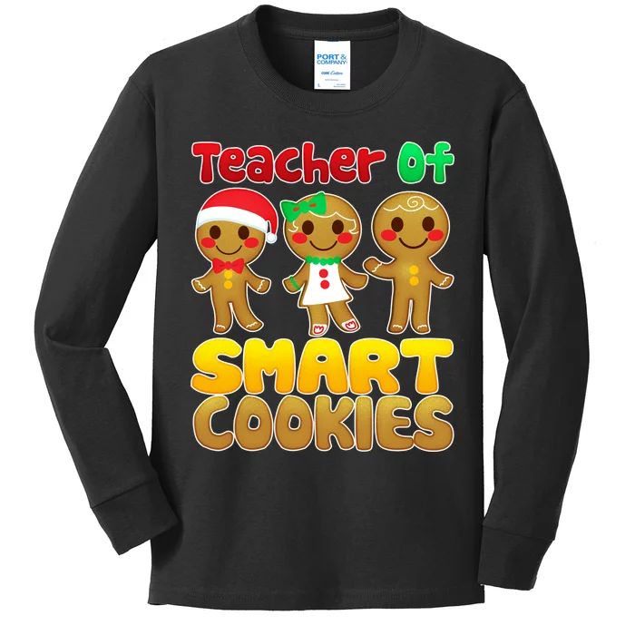 Teacher Of Smart Cookies Christmas Kids Long Sleeve Shirt