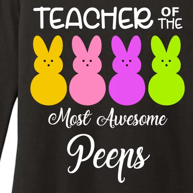 Teacher Of The Cutest Peeps Easter Bunny Womens CVC Long Sleeve Shirt