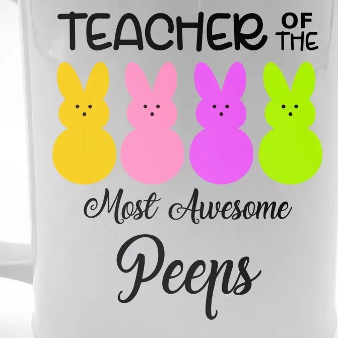 Teacher Of The Cutest Peeps Easter Bunny Front & Back Beer Stein