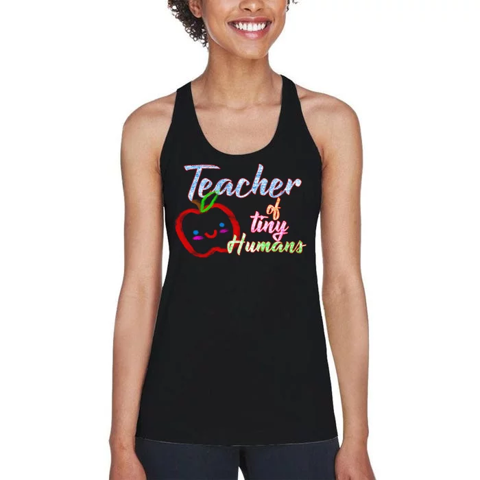 Teacher Of Tiny Humans Women's Racerback Tank