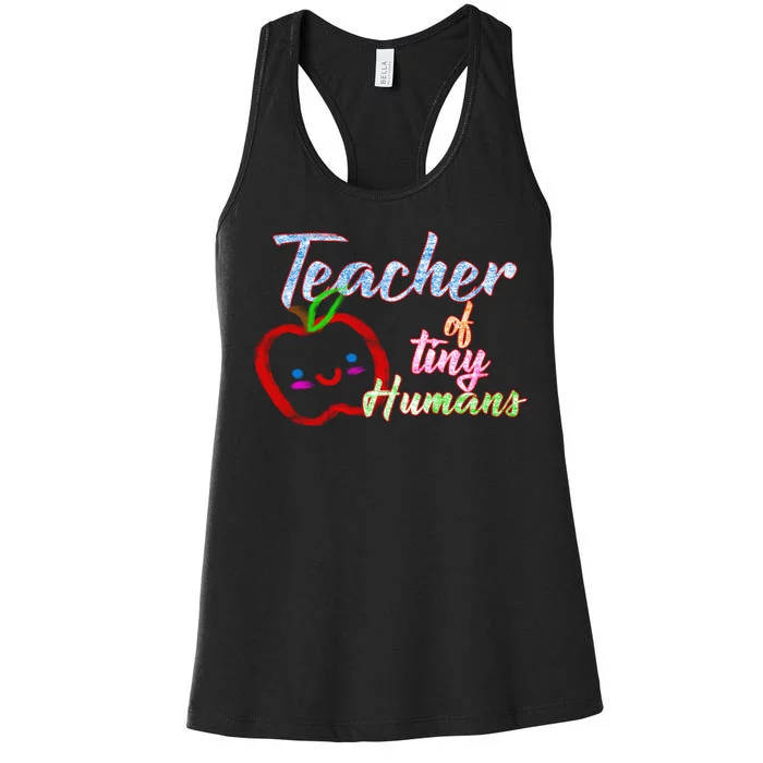 Teacher Of Tiny Humans Women's Racerback Tank