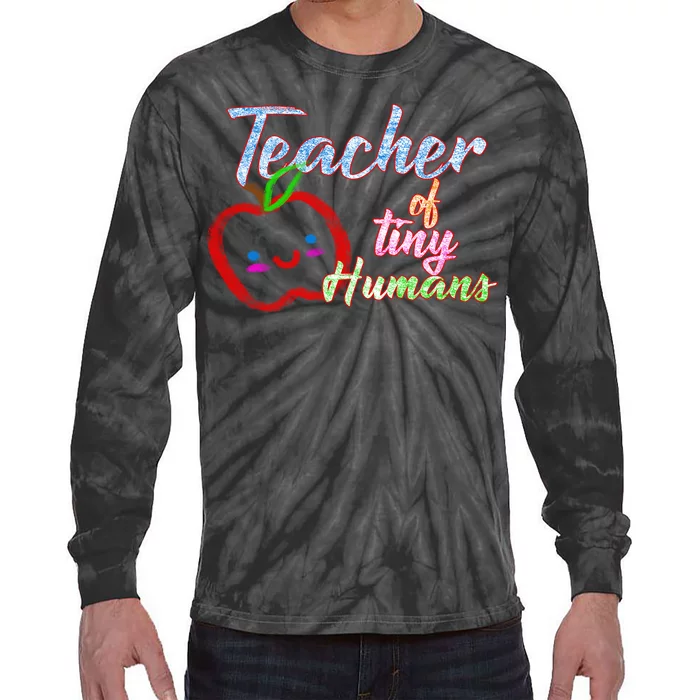 Teacher Of Tiny Humans Tie-Dye Long Sleeve Shirt