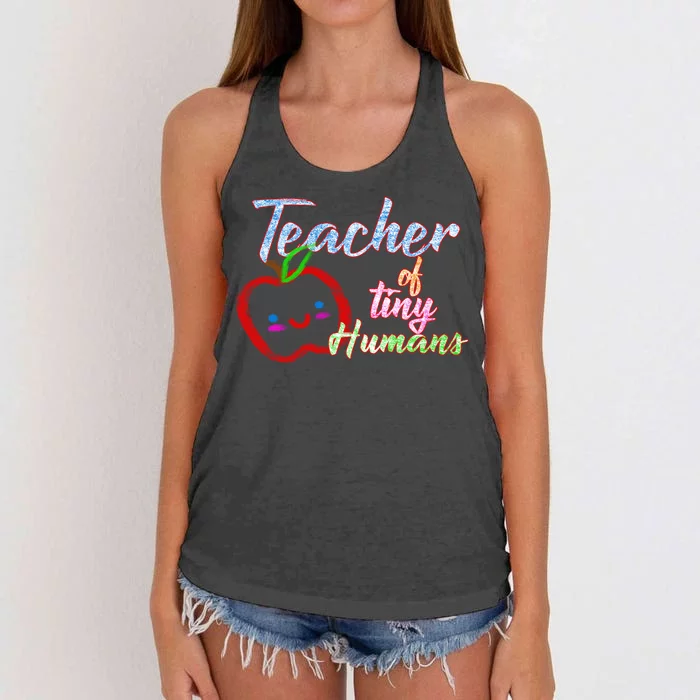 Teacher Of Tiny Humans Women's Knotted Racerback Tank