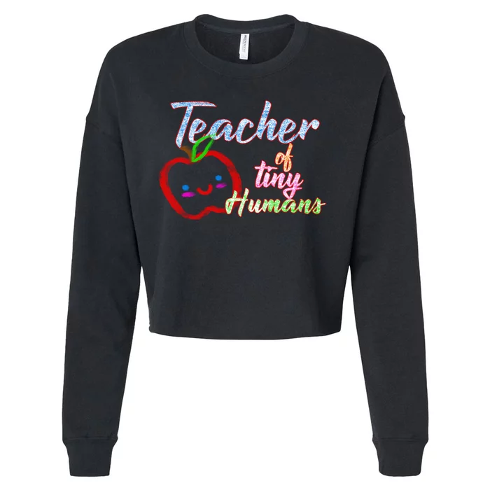 Teacher Of Tiny Humans Cropped Pullover Crew