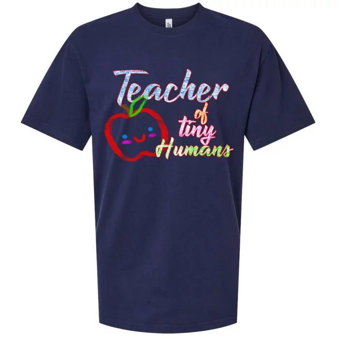 Teacher Of Tiny Humans Sueded Cloud Jersey T-Shirt