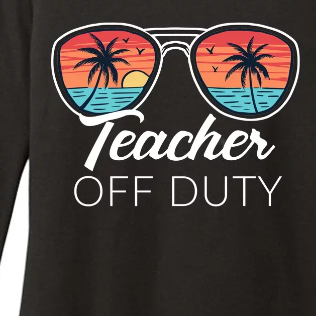 Teacher Off Duty Tropical Vacation Womens CVC Long Sleeve Shirt