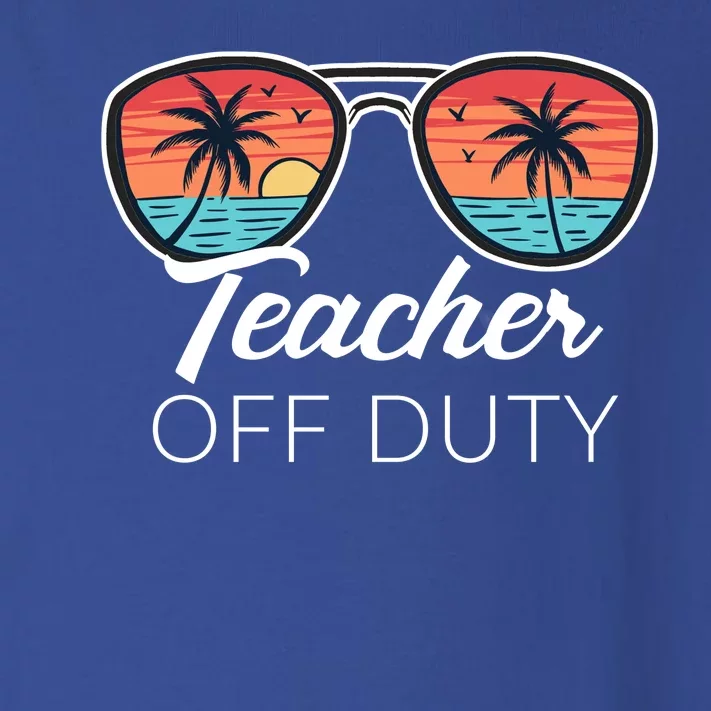 Teacher Off Duty Tropical Vacation Toddler Long Sleeve Shirt