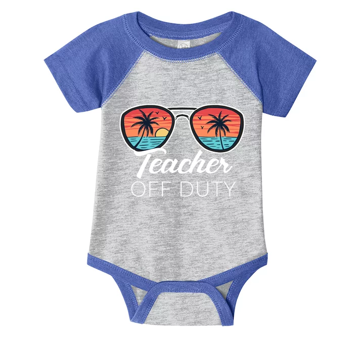 Teacher Off Duty Tropical Vacation Infant Baby Jersey Bodysuit