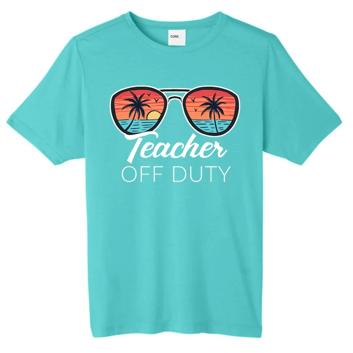 Teacher Off Duty Tropical Vacation ChromaSoft Performance T-Shirt