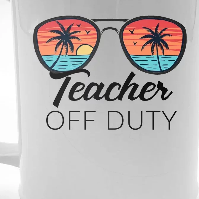 Teacher Off Duty Tropical Vacation Front & Back Beer Stein