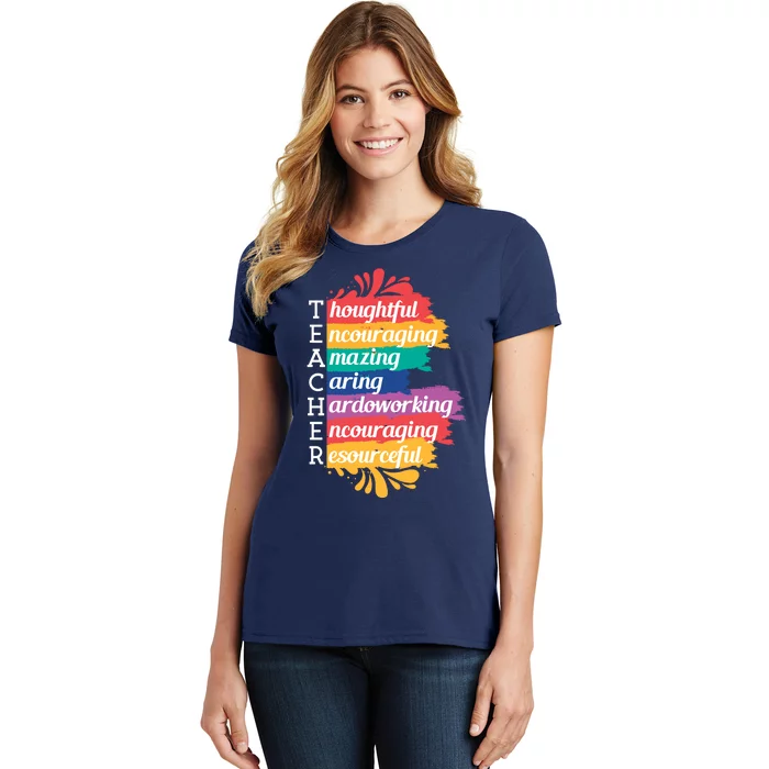 Teacher Rainbow Quote Women's T-Shirt