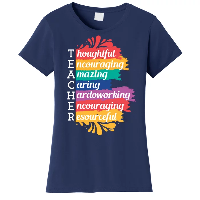 Teacher Rainbow Quote Women's T-Shirt