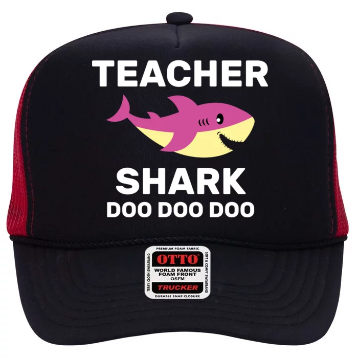 Teacher Shark High Crown Mesh Trucker Hat