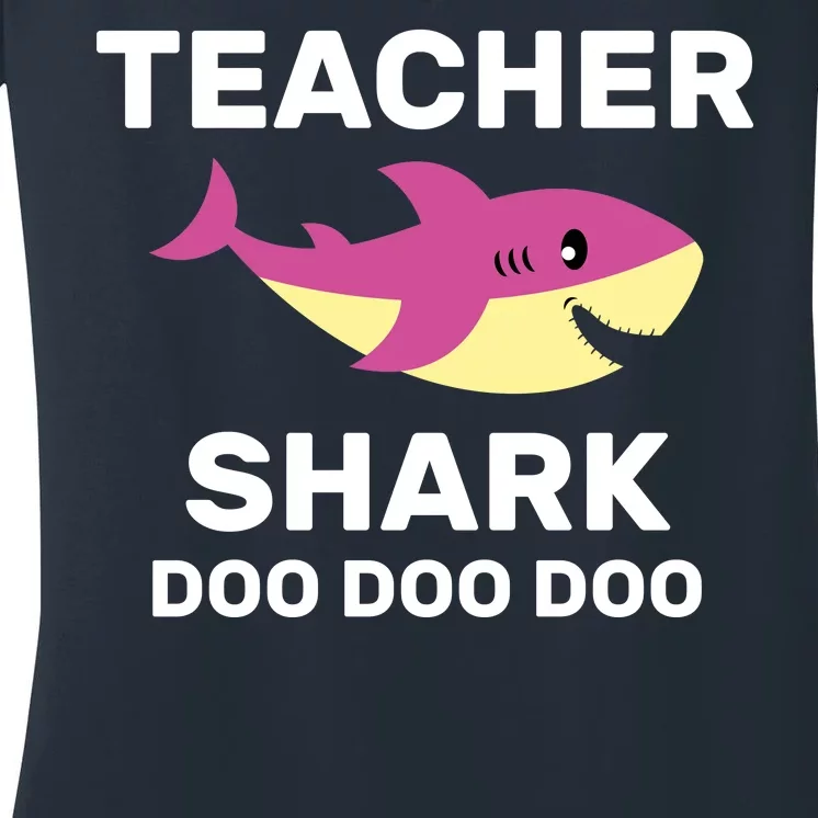 Teacher Shark Women's V-Neck T-Shirt