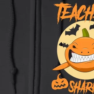 Teacher Shark Doo Boo Boo Pumpkin Halloween Full Zip Hoodie