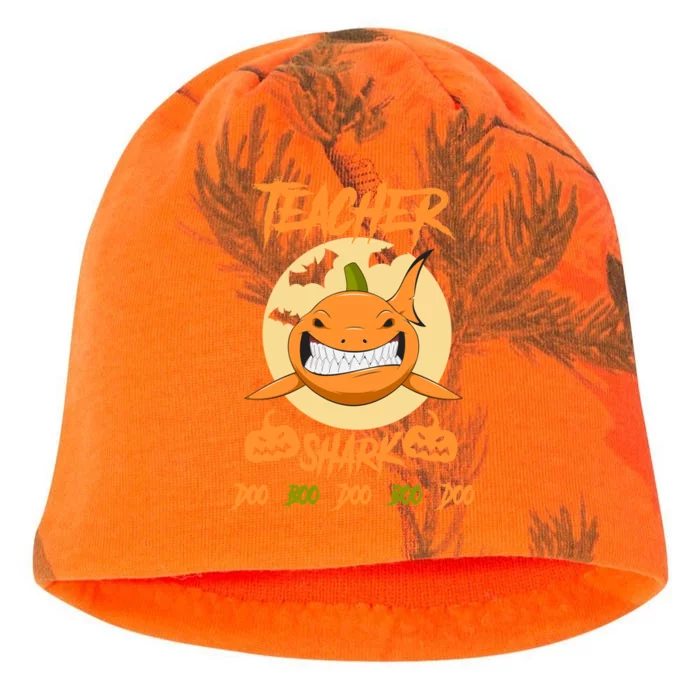 Teacher Shark Doo Boo Boo Pumpkin Halloween Kati - Camo Knit Beanie