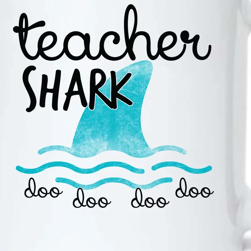 Teacher Shark Doo Doo Doo Black Color Changing Mug