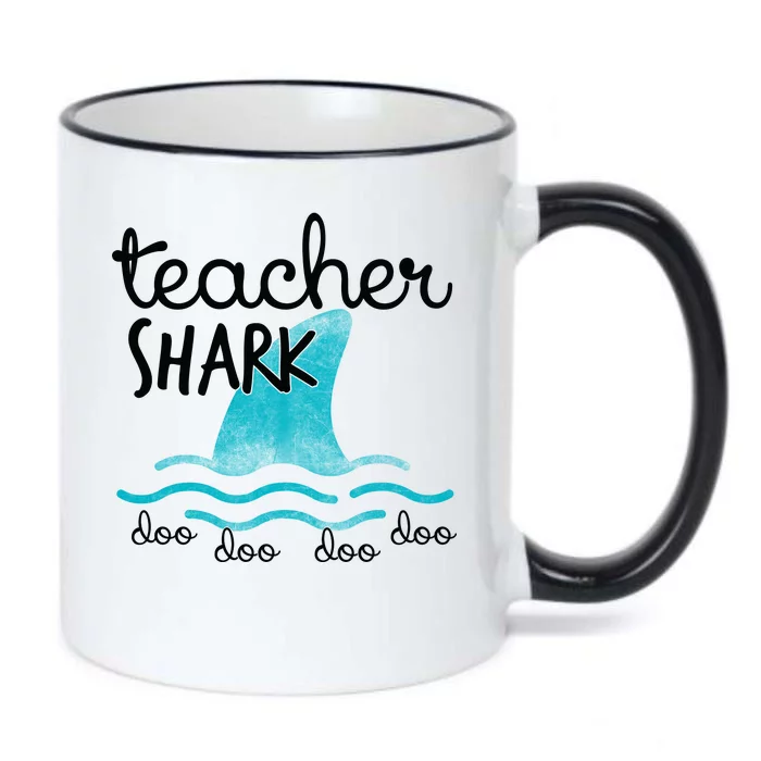 Teacher Shark Doo Doo Doo Black Color Changing Mug