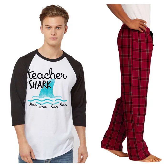 Teacher Shark Doo Doo Doo Raglan Sleeve Pajama Set