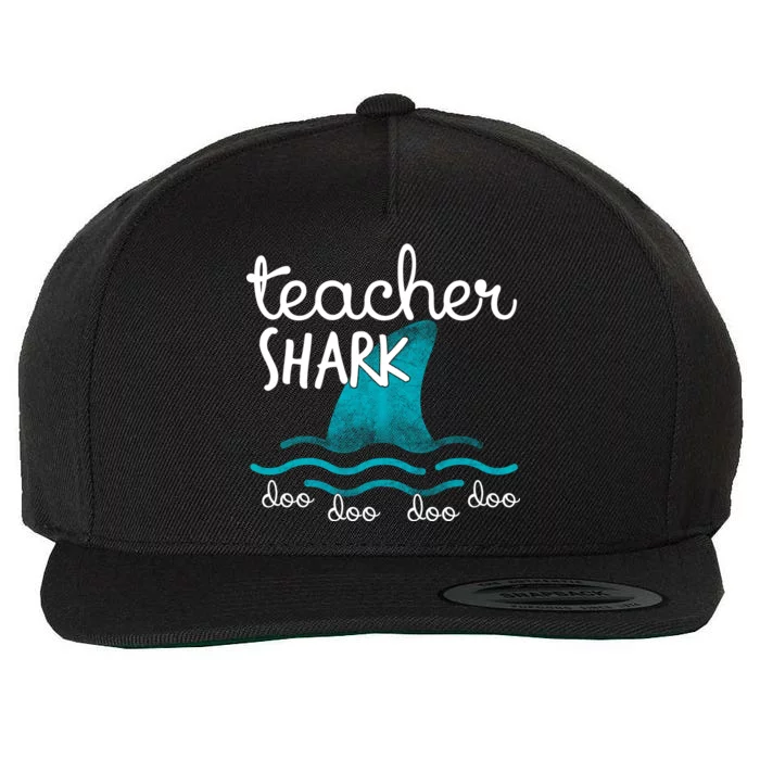 Teacher Shark Doo Doo Doo Wool Snapback Cap