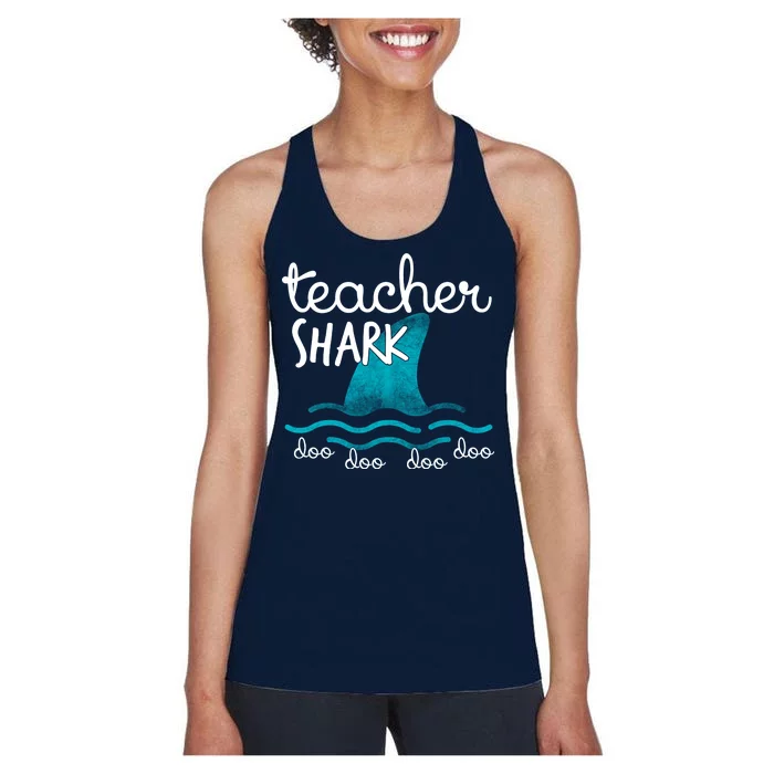 Teacher Shark Doo Doo Doo Women's Racerback Tank