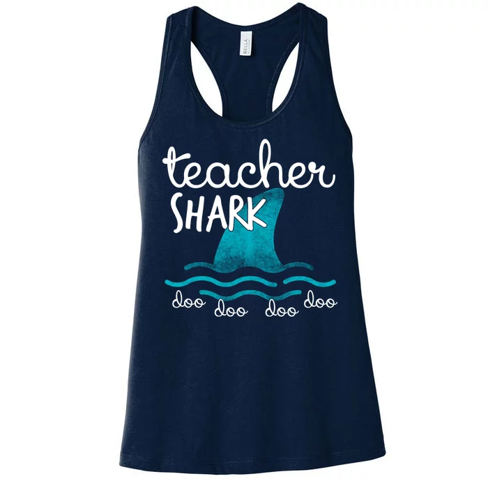 Teacher Shark Doo Doo Doo Women's Racerback Tank