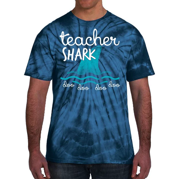 Teacher Shark Doo Doo Doo Tie-Dye T-Shirt