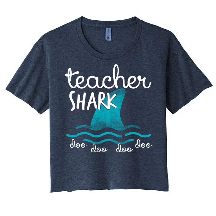 Teacher Shark Doo Doo Doo Women's Crop Top Tee