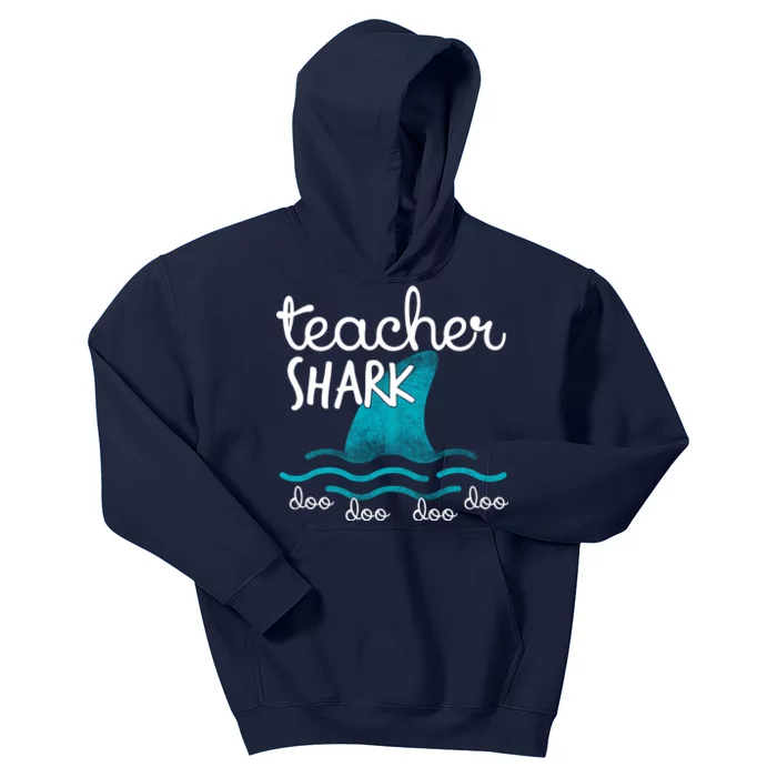 Teacher Shark Doo Doo Doo Kids Hoodie