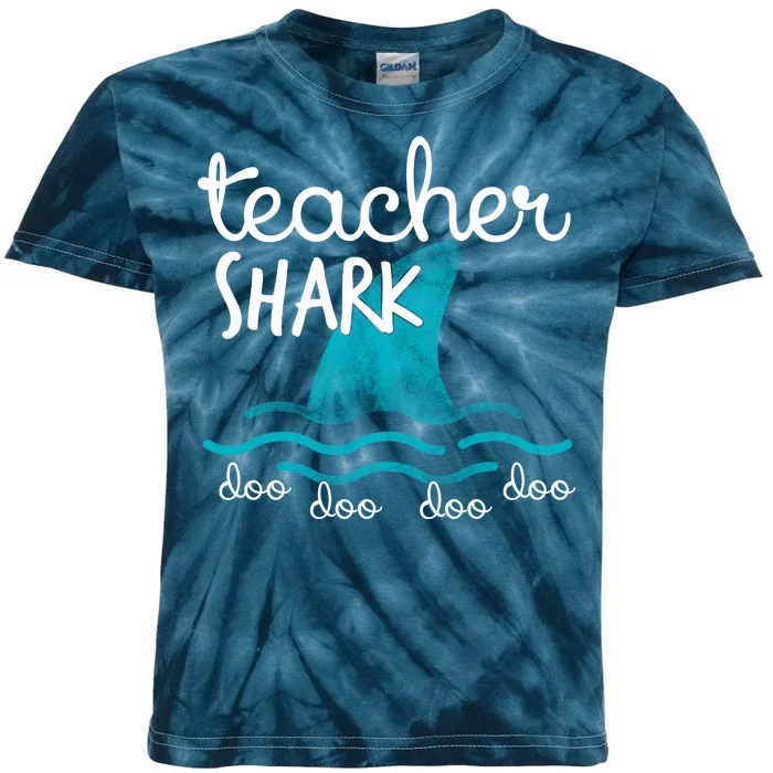 Teacher Shark Doo Doo Doo Kids Tie-Dye T-Shirt