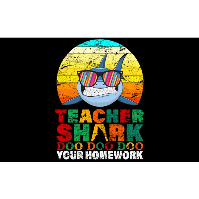 Teacher Shark Doo Doo Doo Your Homework Bumper Sticker