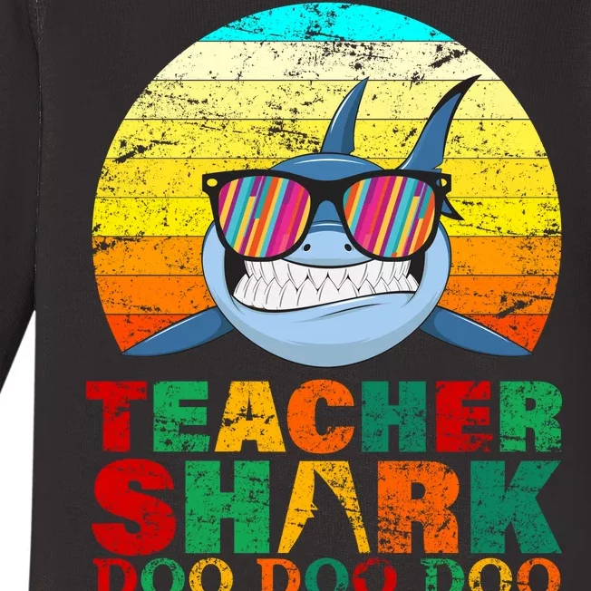 Teacher Shark Doo Doo Doo Your Homework Baby Long Sleeve Bodysuit