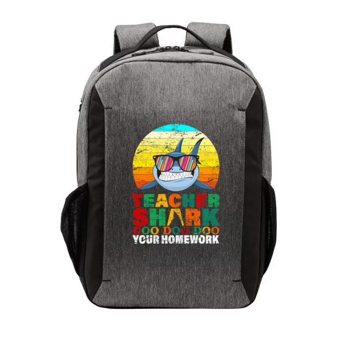 Teacher Shark Doo Doo Doo Your Homework Vector Backpack