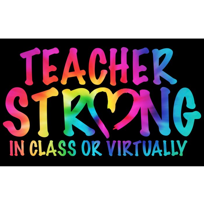 Teacher Strong In Class Or Virtually Bumper Sticker