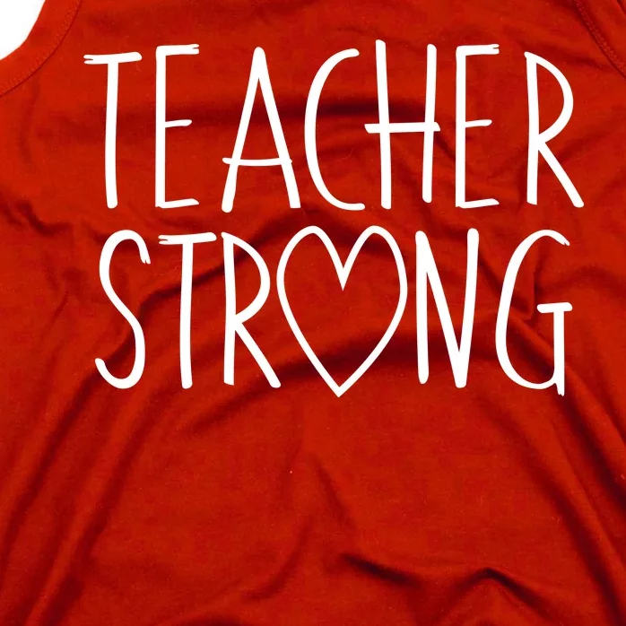 Teacher Strong Support Tank Top