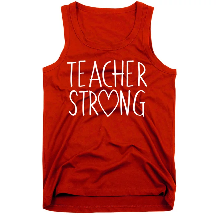 Teacher Strong Support Tank Top