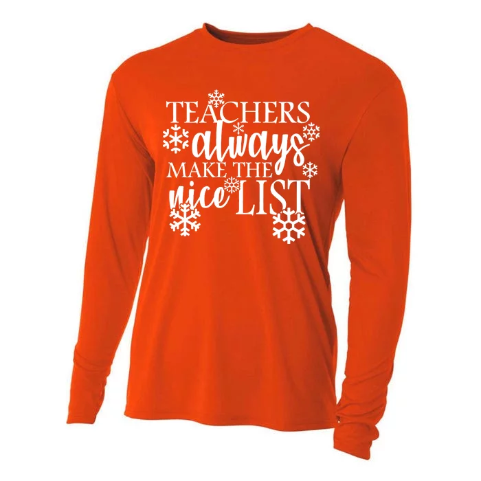 Teachers Always Make The Nice List Cooling Performance Long Sleeve Crew