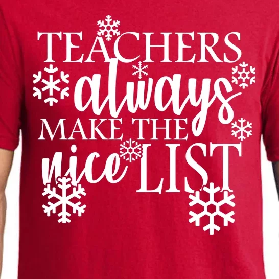 Teachers Always Make The Nice List Pajama Set