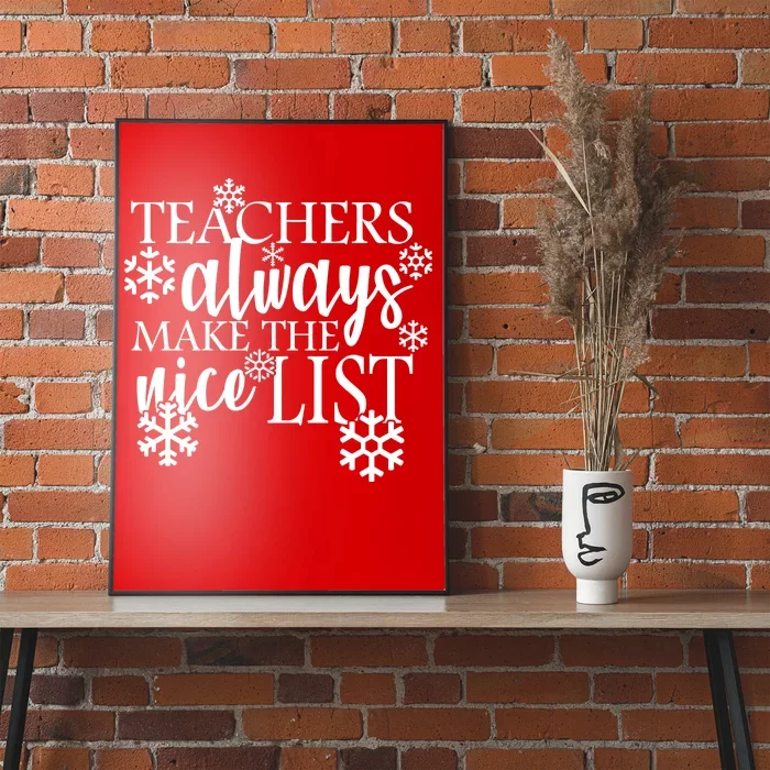 Teachers Always Make The Nice List Poster