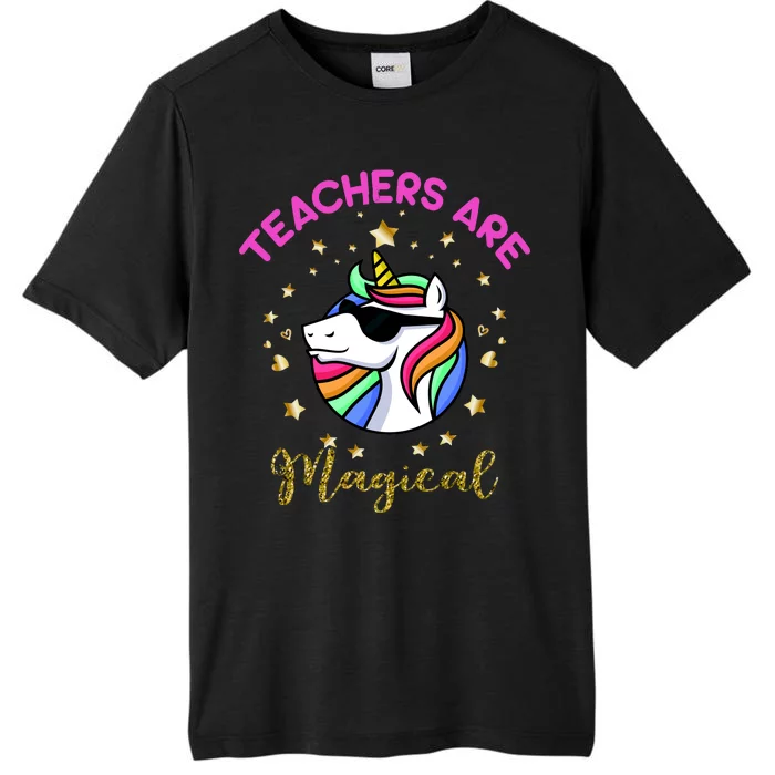 Teachers are Magical Funny Unicorn ChromaSoft Performance T-Shirt