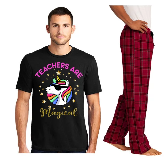 Teachers are Magical Funny Unicorn Pajama Set