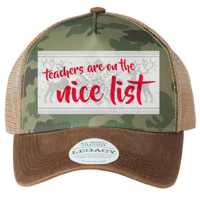 Teachers Are On The Nice List Christmas Legacy Tie Dye Trucker Hat