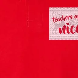 Teachers Are On The Nice List Christmas Softstyle Adult Sport Polo