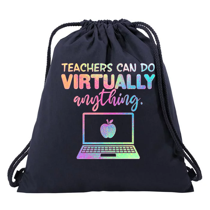 Teachers Can Do Virtually Anything Drawstring Bag