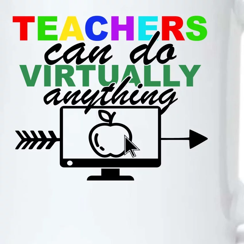 Teachers Can Do Virtually Anything Funny School Black Color Changing Mug